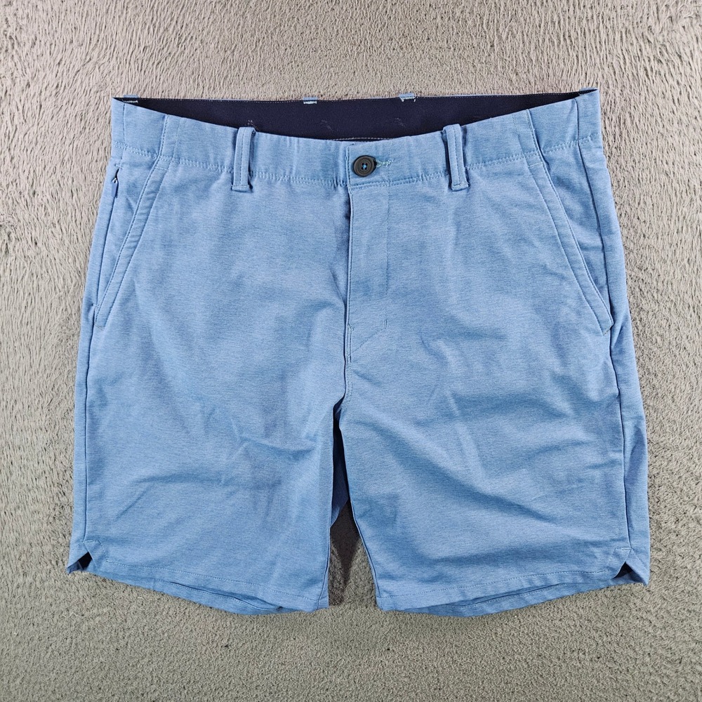 Tommy Bahama On Par Short 8 Inch Mens 33 Blue Heather Golf Performance Casual